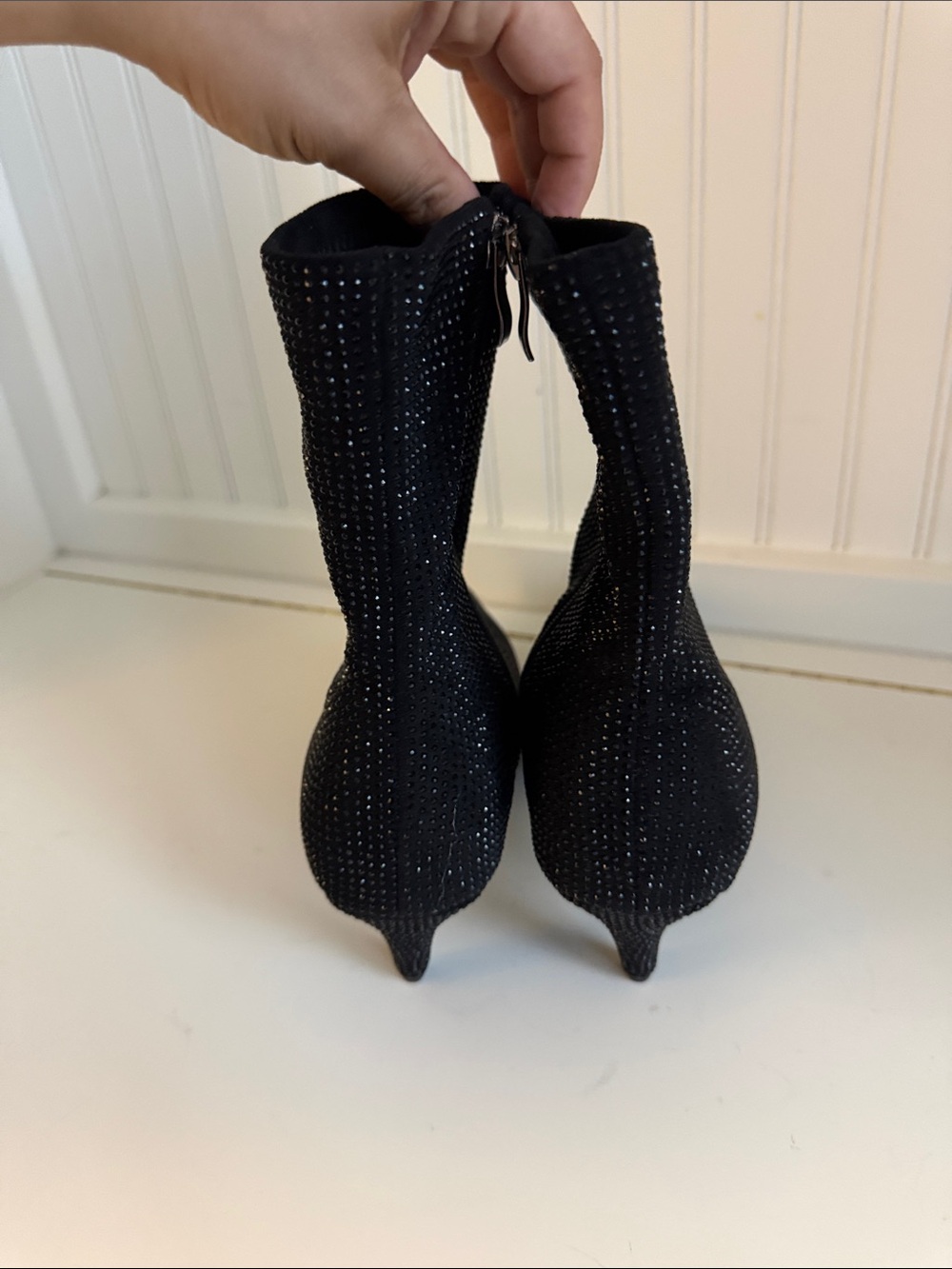 AZALEA WANG Nerola Pointed Toe Bootie in Black NWT - Picture 3 of 8